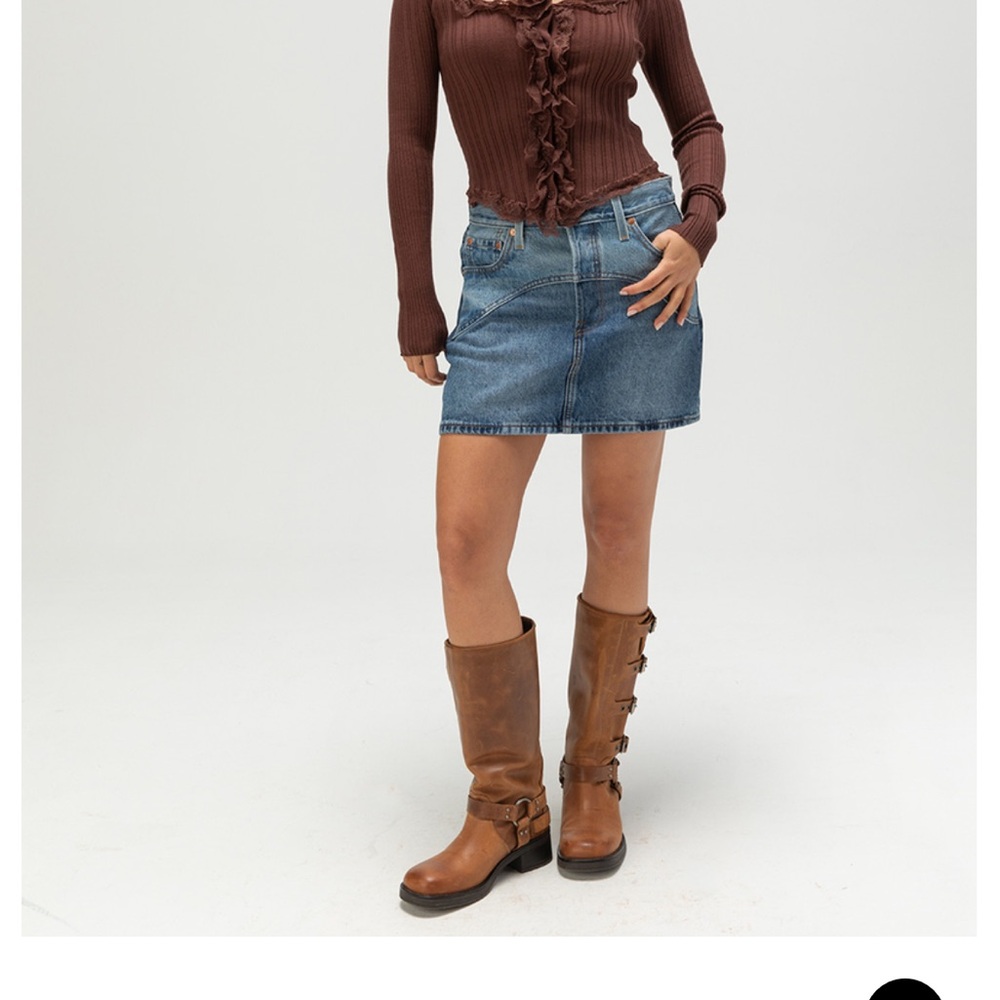 Levi’s Western Denim Mini Skirt
